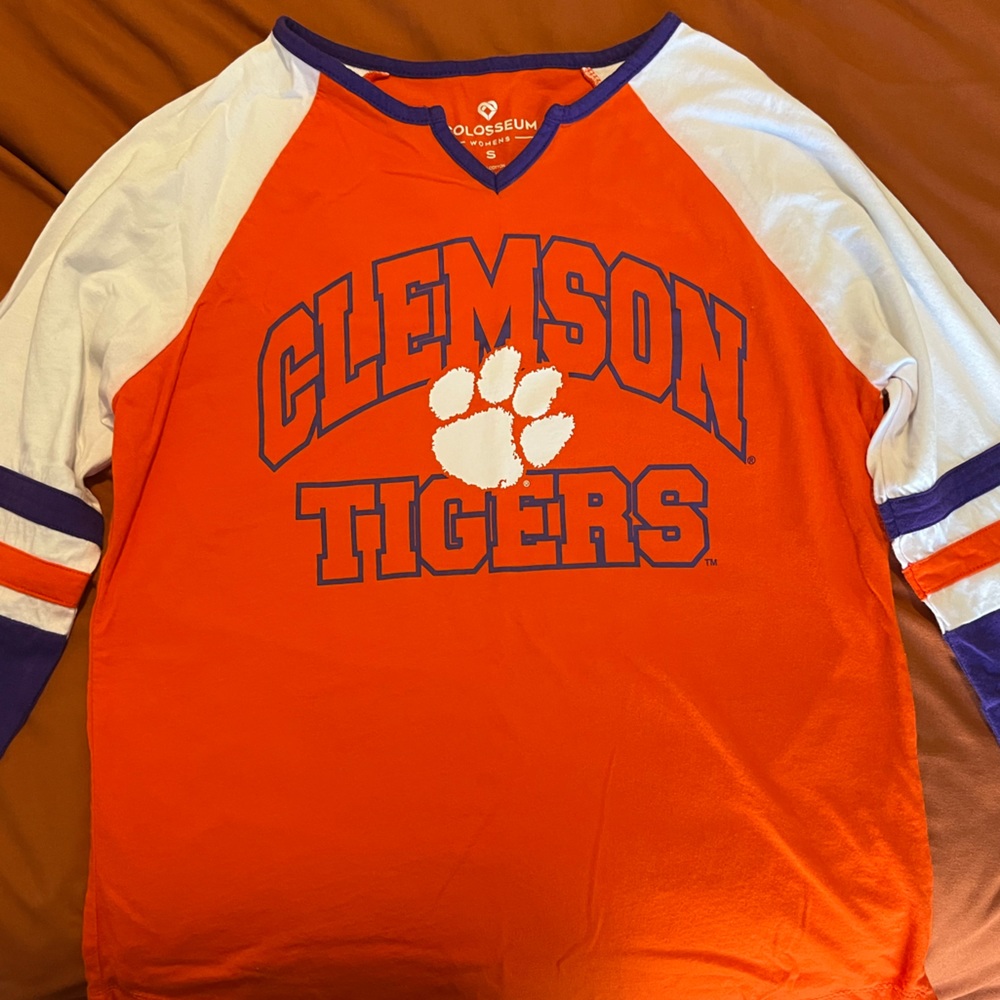 Clemson Tigers Long-sleeve: Colosseum - Size S